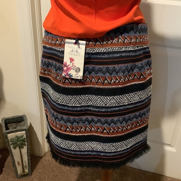 Chelsea & violet Saint Tropez bohemian skirt. NWT. M - Picture 3 of 11
